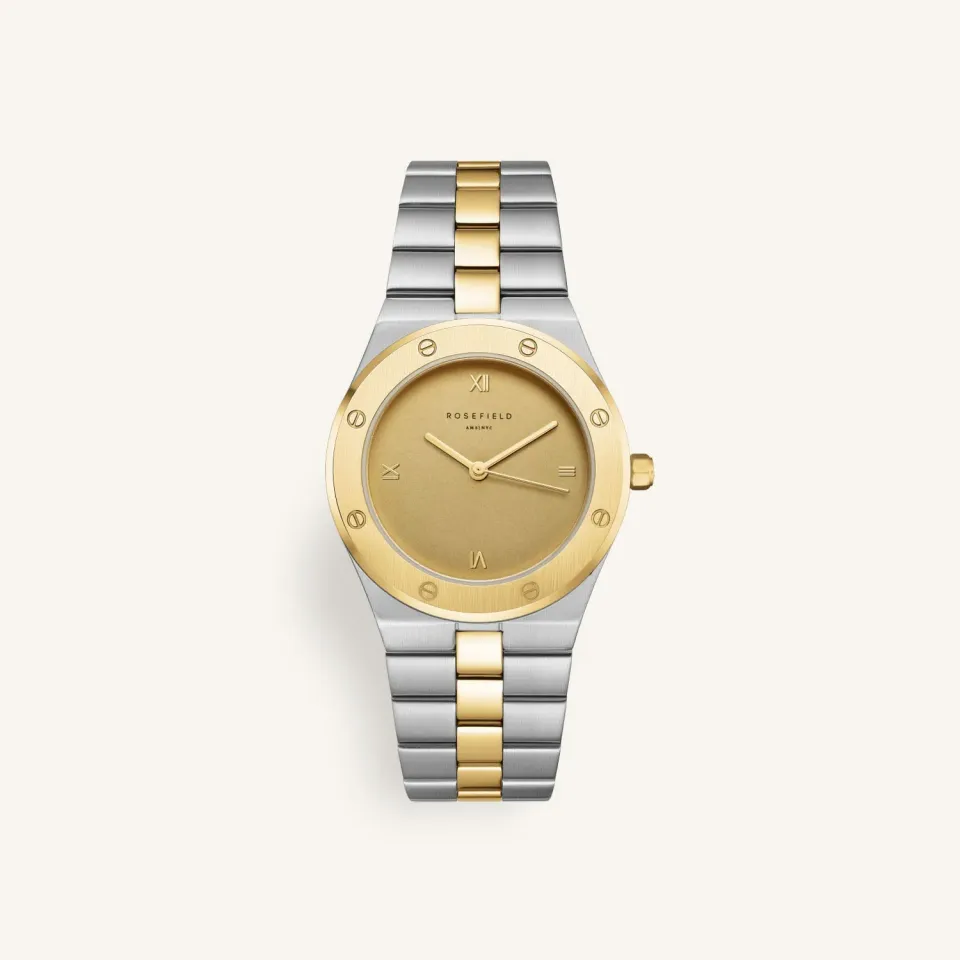 Rosefield Rose Duotone klokke 33,23 mm tofarget stål