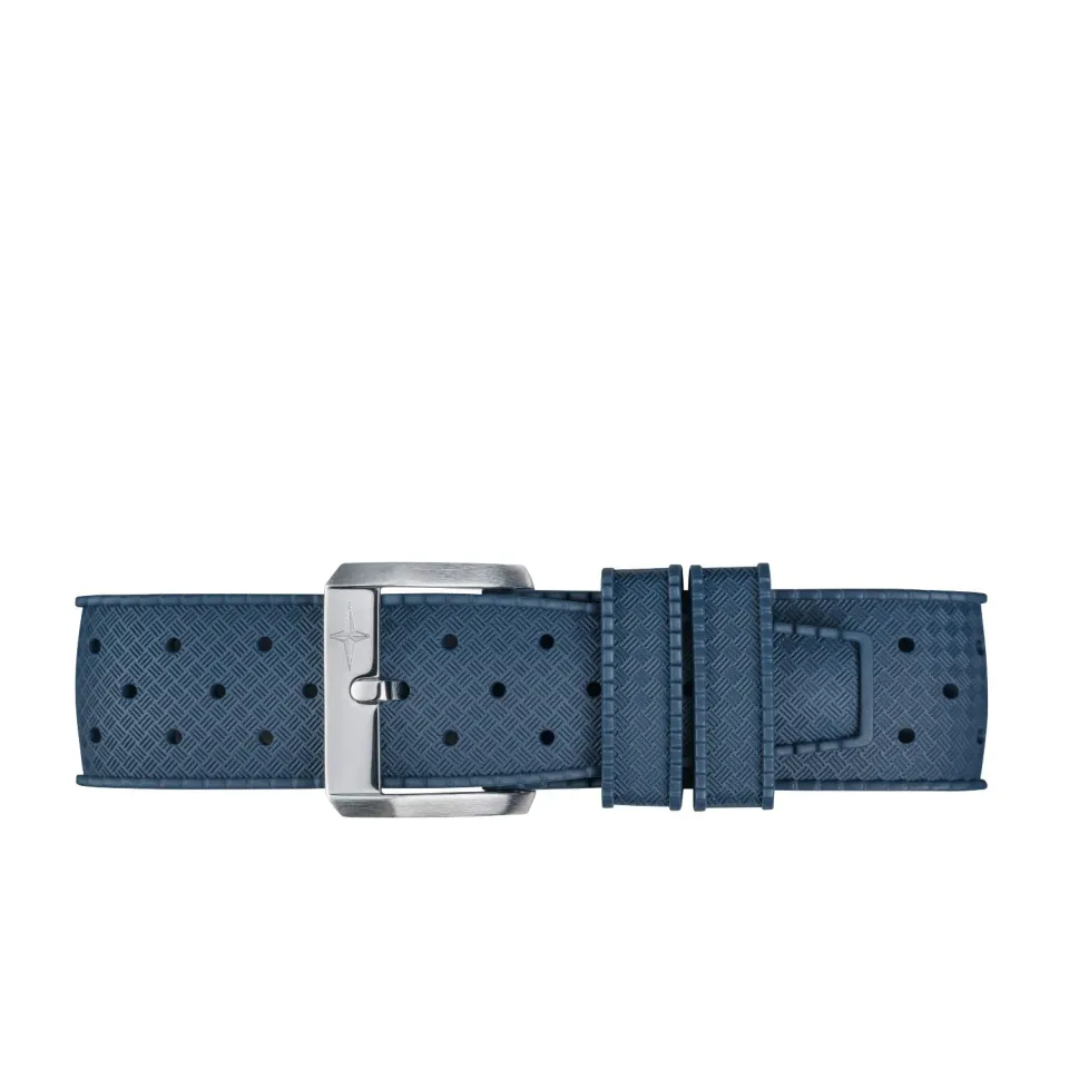 DAVOSA Tropical Rubber Strap blå gummirem 20 mm