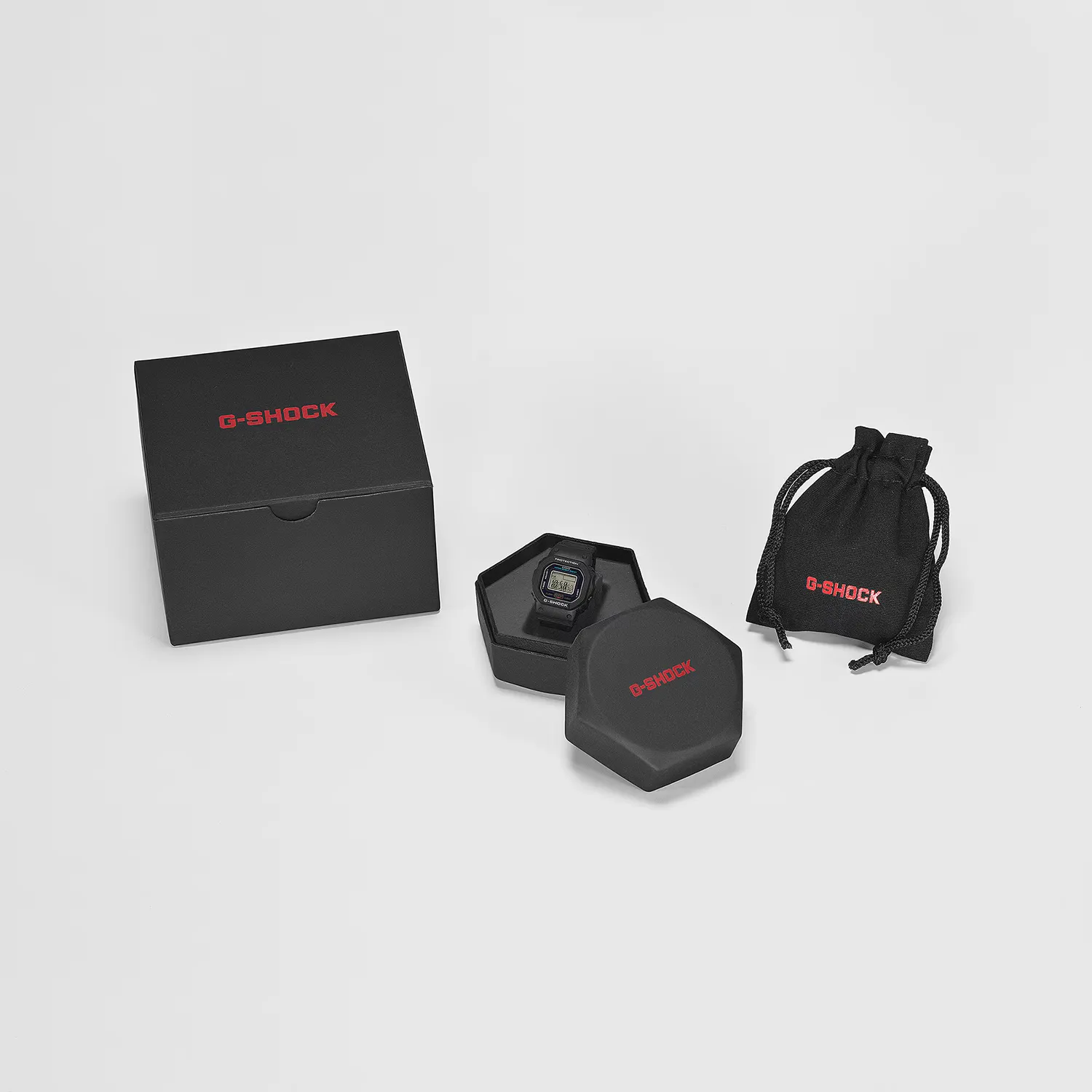 Casio G-SHOCK Nano DWN-5600-9ER klokke 20 mm gul