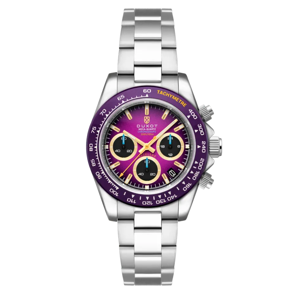 Duxot Accelero Amethyst Aura kronografklokke 40 mm