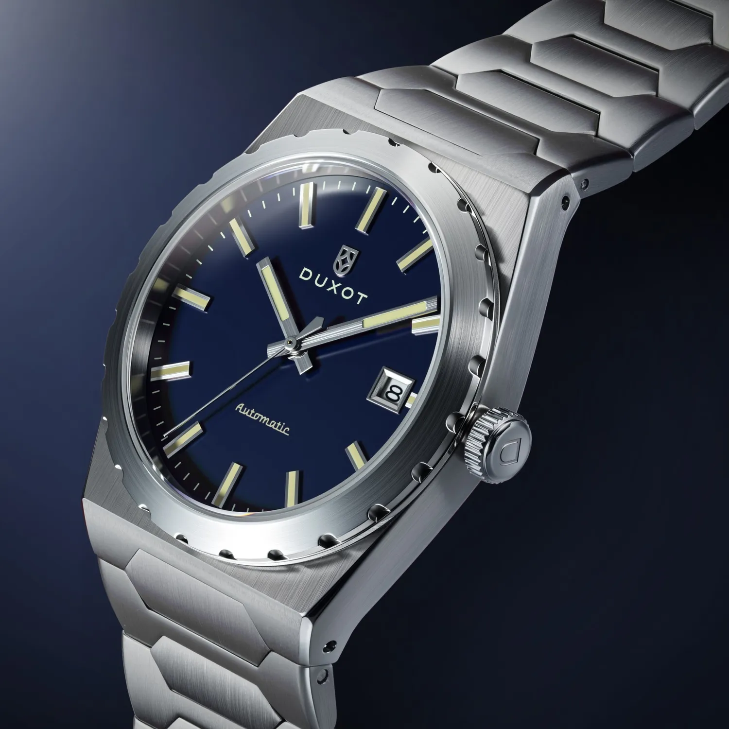Duxot Taranto klokke Starlit Blue 37 mm integrert lenke