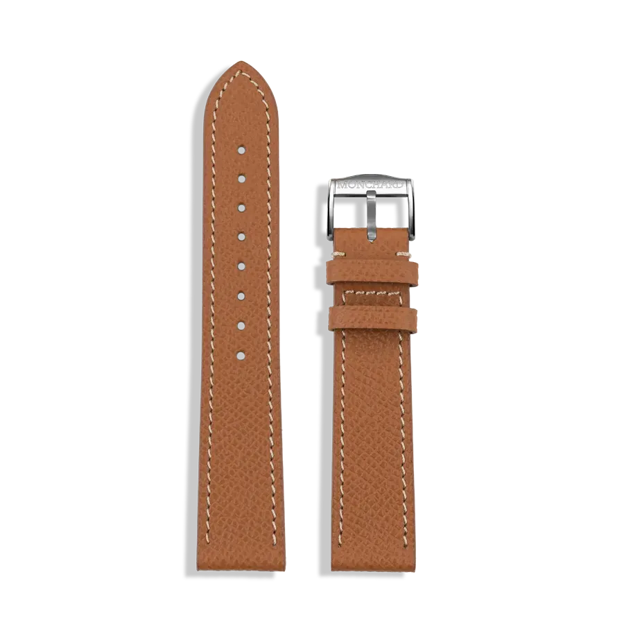 MonChard Epsom Brown klokkerem 18 mm brun kalveskinn