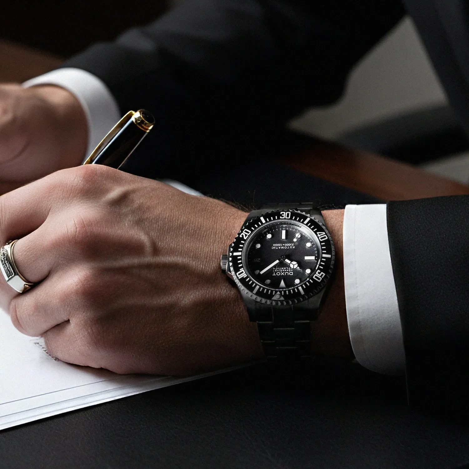 Duxot Atlantica Deep Dive Automatic Graphite dykkerklokke
