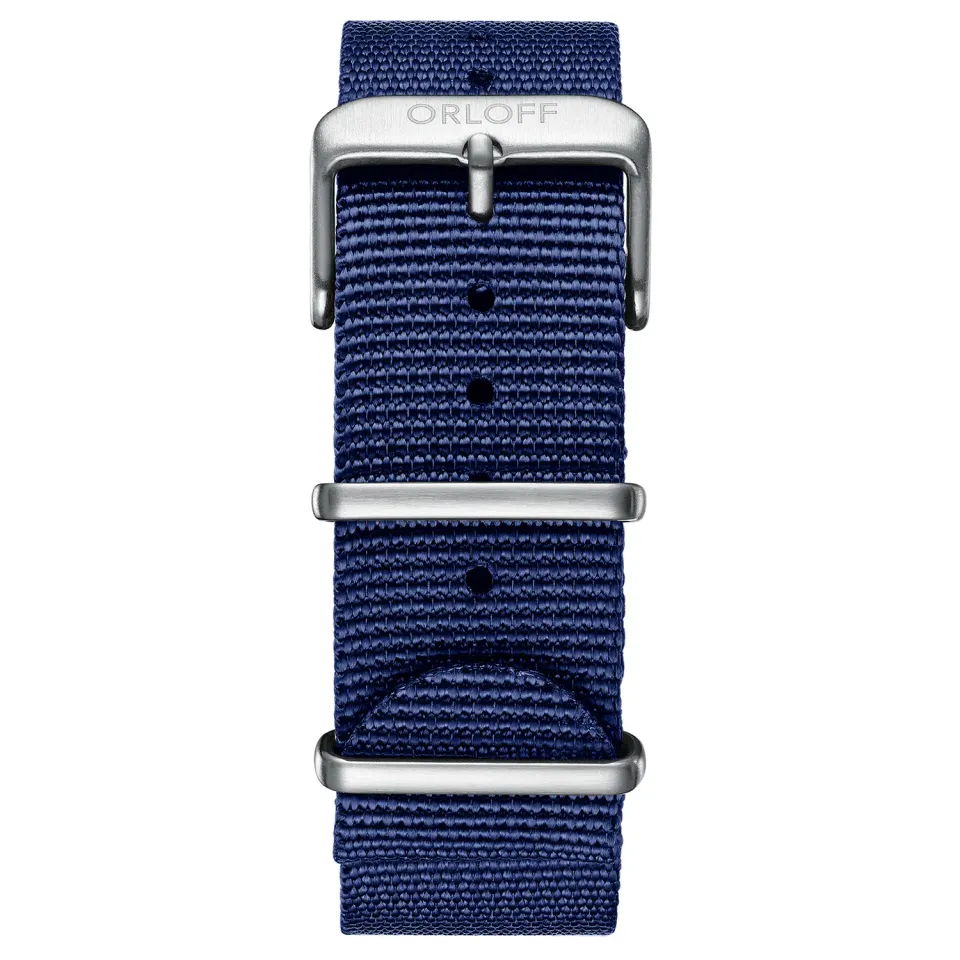 Orloff Nato Strap O1013 NATO-rem blå 22 mm