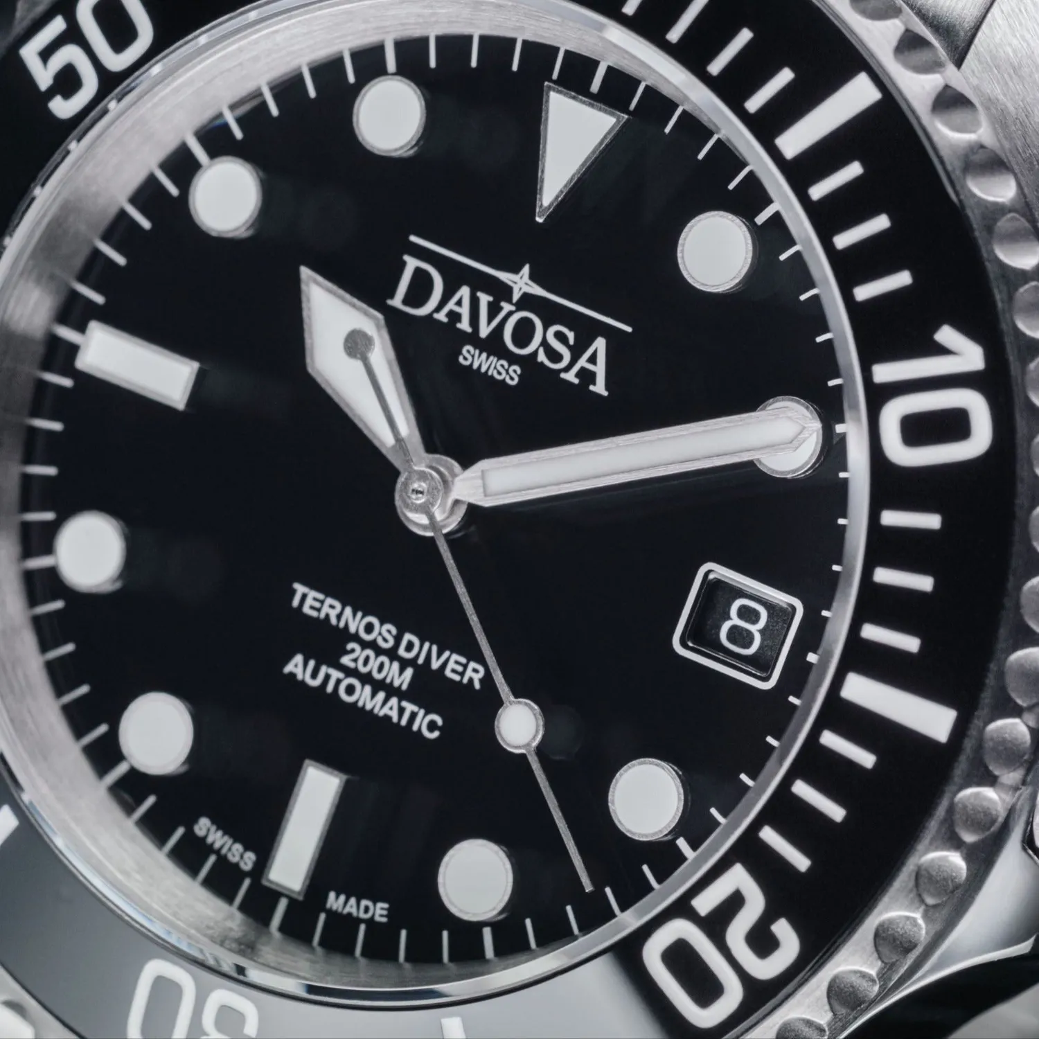 DAVOSA Ternos Diver dykkerklokke uten lupe automatisk