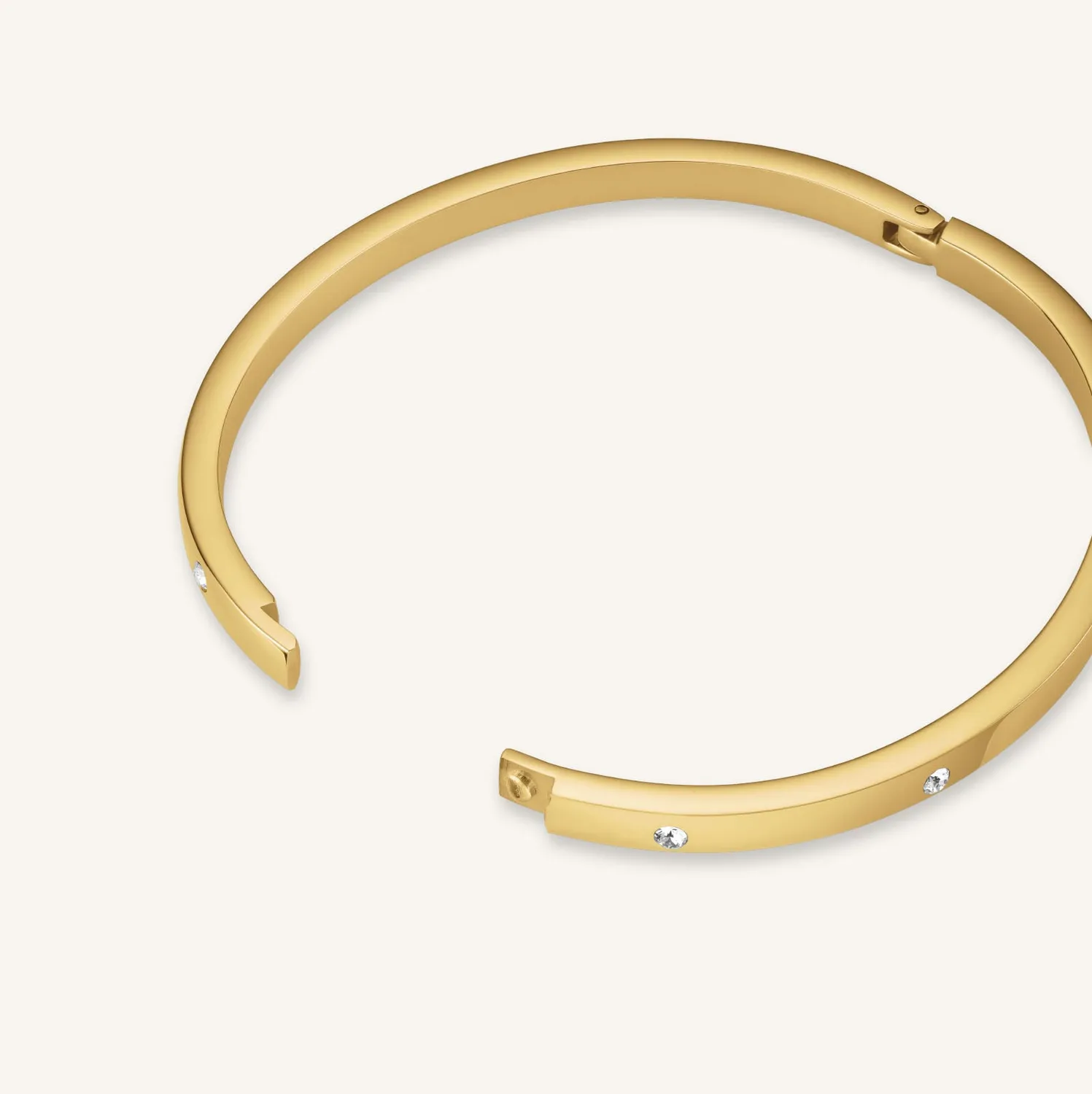 Rosefield Crystal Bangle armbånd gull og sølvbelagt stål