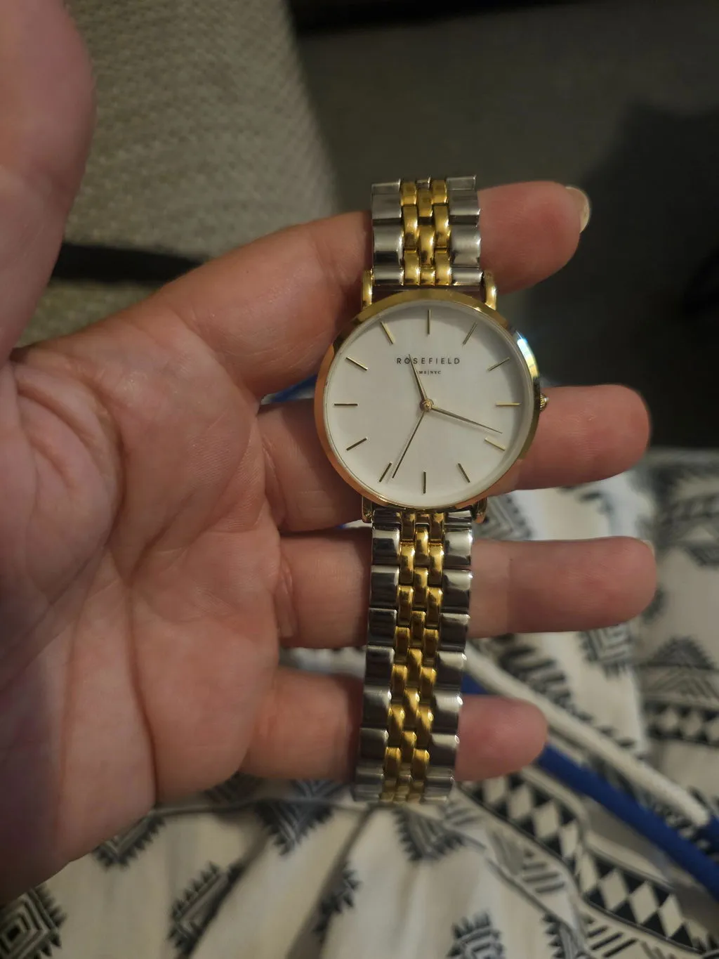 Rosefield Upper East Side Duotone klokke 33 mm tofarget