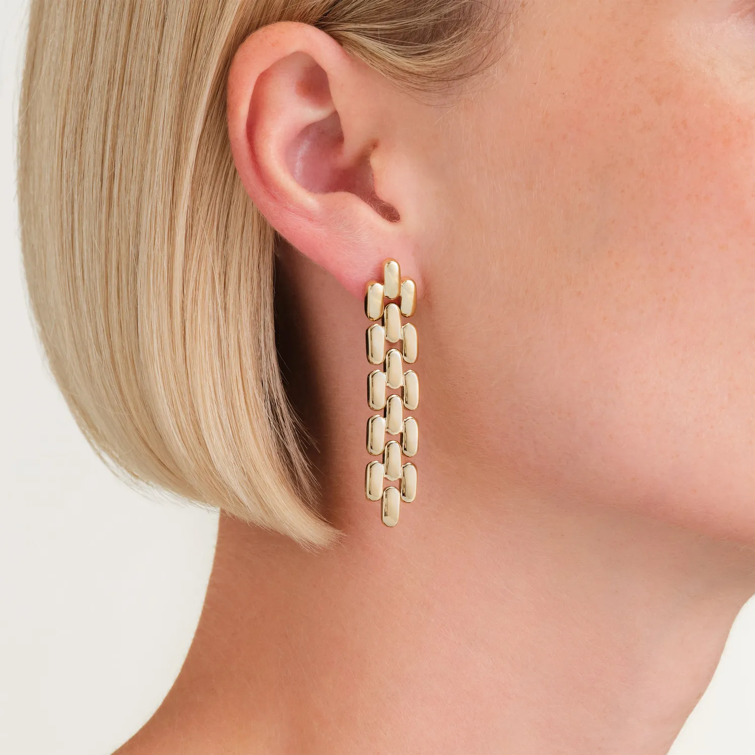Rosefield Legacy Long Earrings øredobber gull