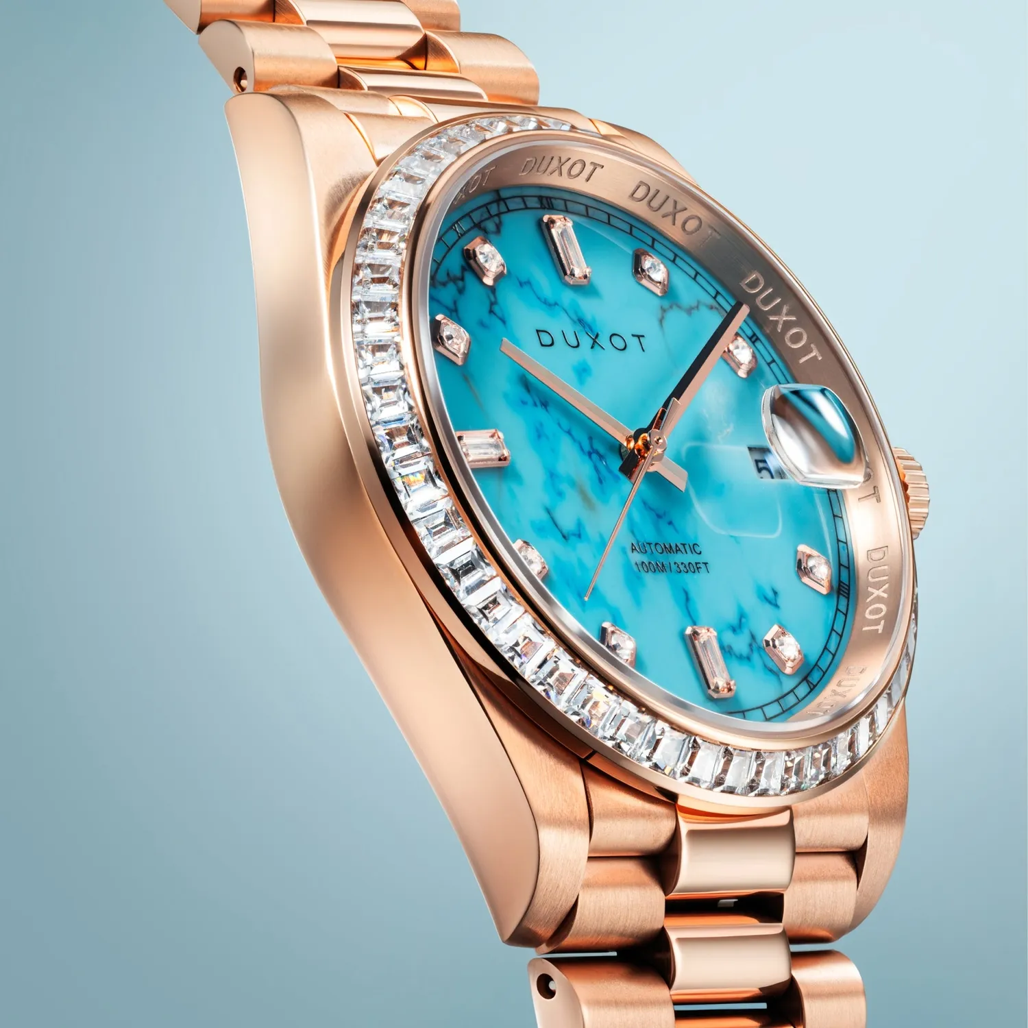 Duxot Serenata Automatic klokke Turquoise 40 mm limited edition