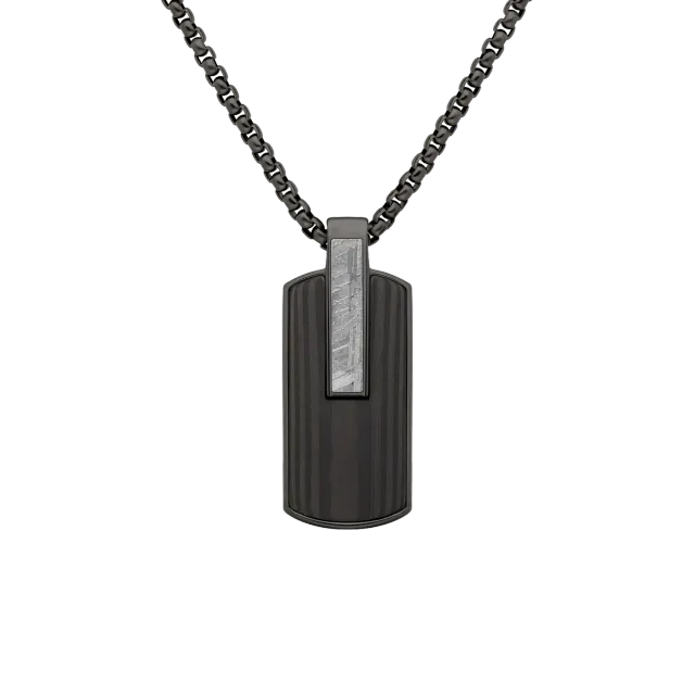 Duxot Atlantica Dog Tag Ebony Meteorite anheng