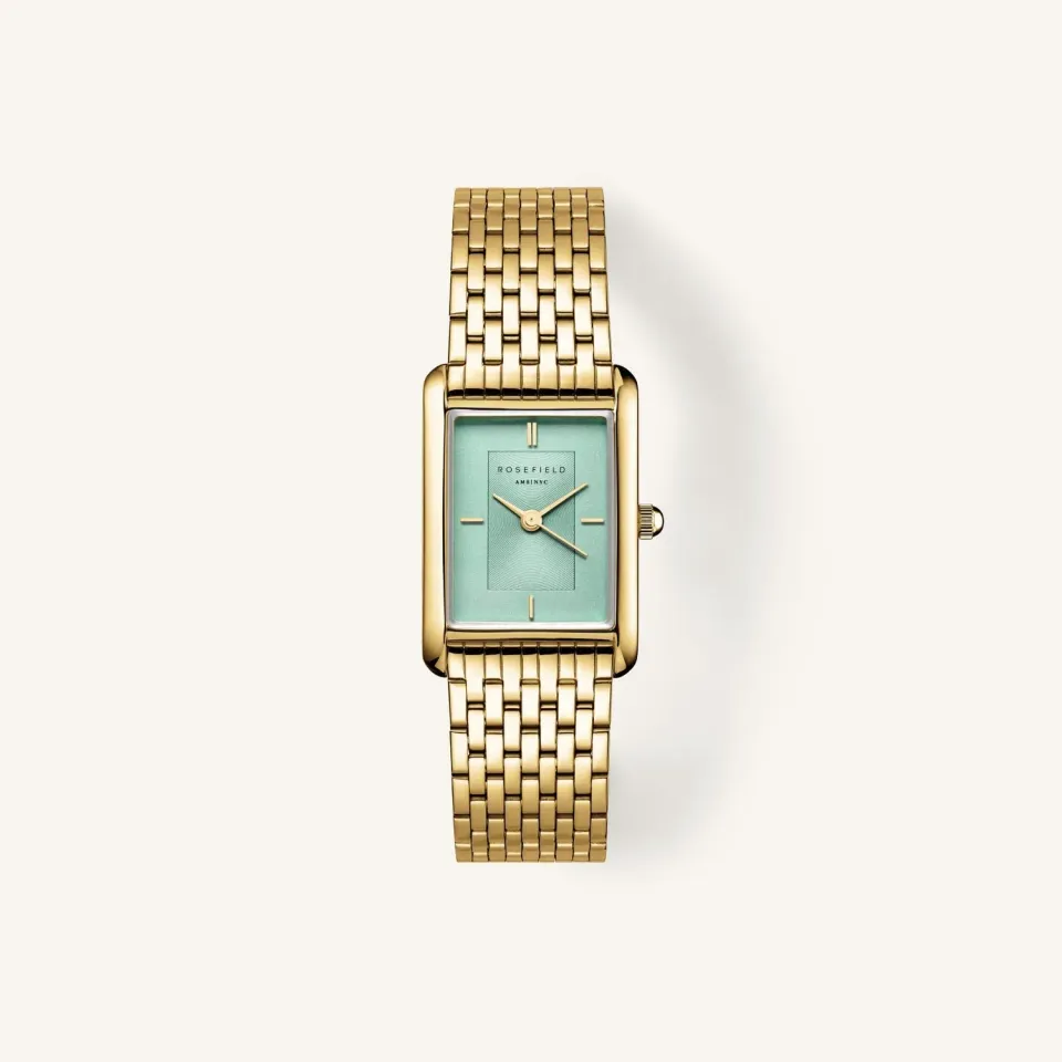 Rosefield Heirloom Heirloom Mint Green klokke gull mintgrønn 23,5 × 30,6 mm
