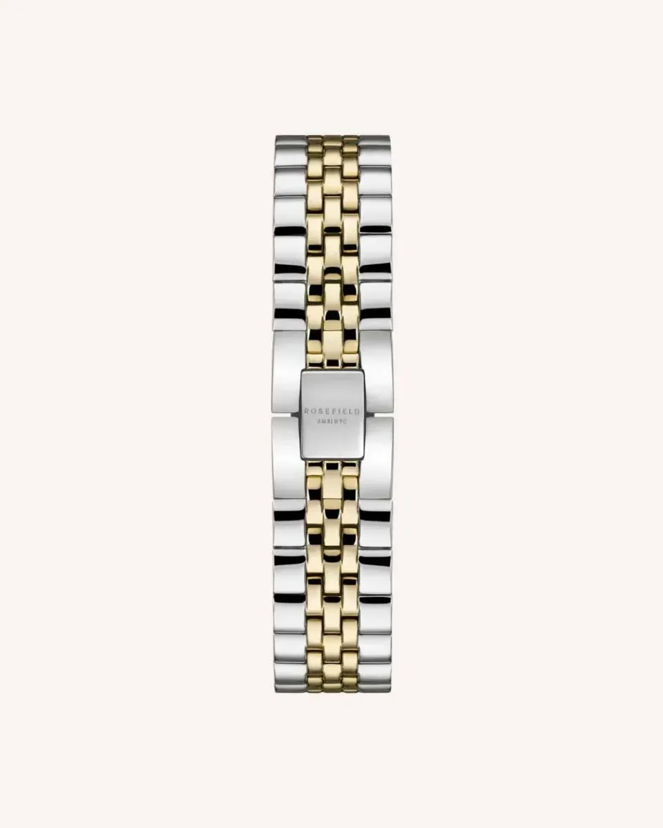 Rosefield Silver - Gold Strap klokkerem 12 mm sølv og gull