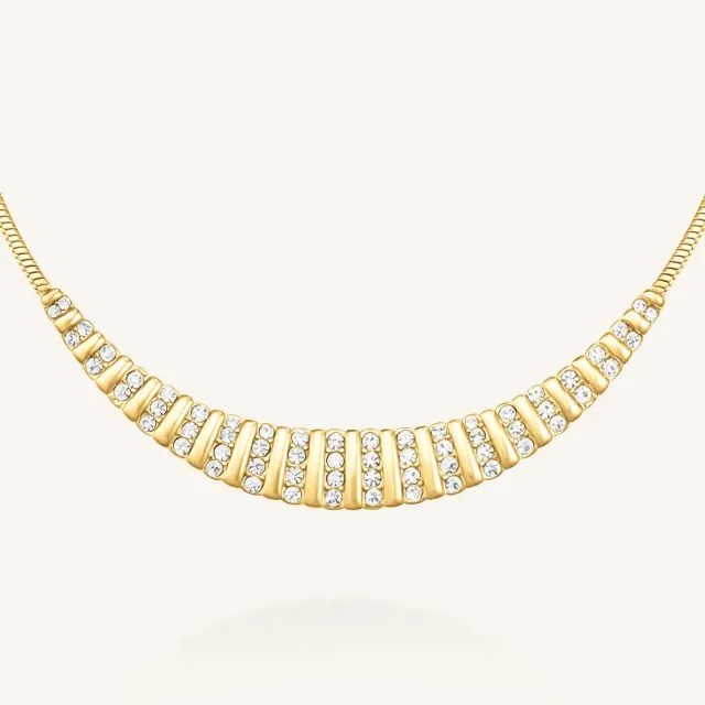 Rosefield Slate Necklace halskjede gull 42–46 cm