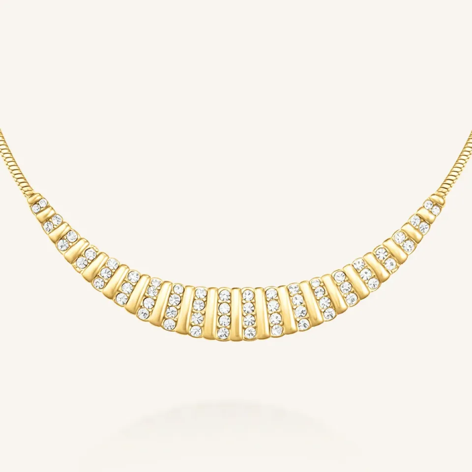 Rosefield Slate Necklace halskjede gull 42–46 cm
