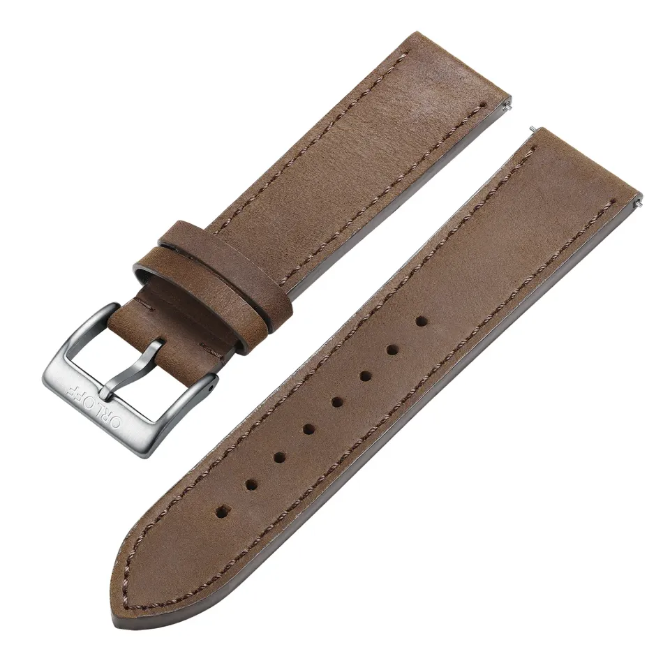 Orloff Leather Strap O1010 klokkerem 22 mm brun skinn