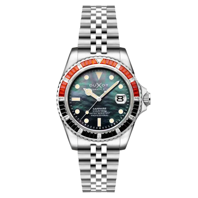 Duxot Atlantica 40 Rainbow Automatic klokke perlemor