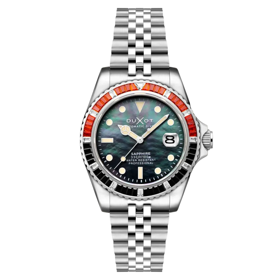 Duxot Atlantica 40 Rainbow Automatic klokke perlemor