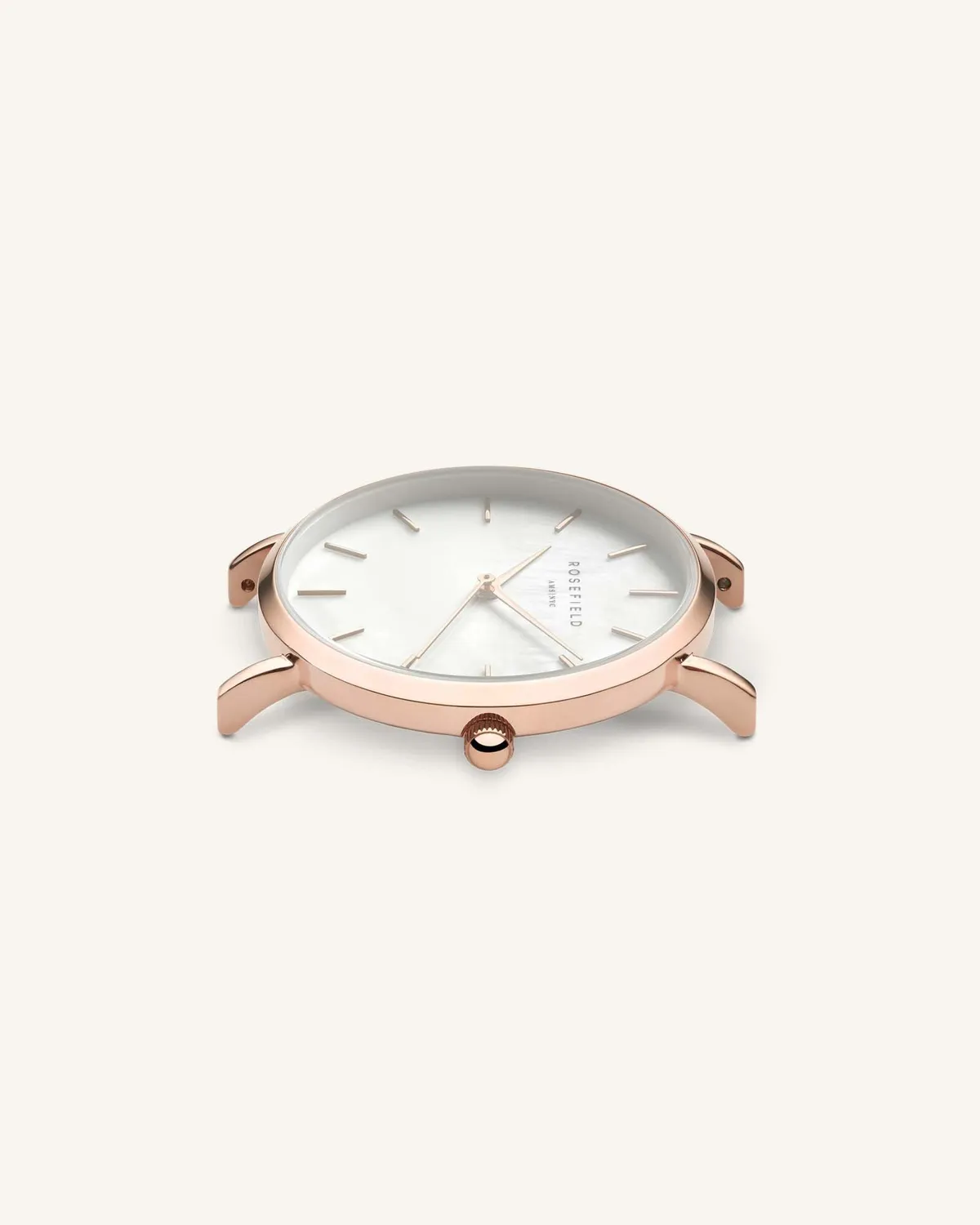 Rosefield West Village Grey klokke grå nubuck 33 mm