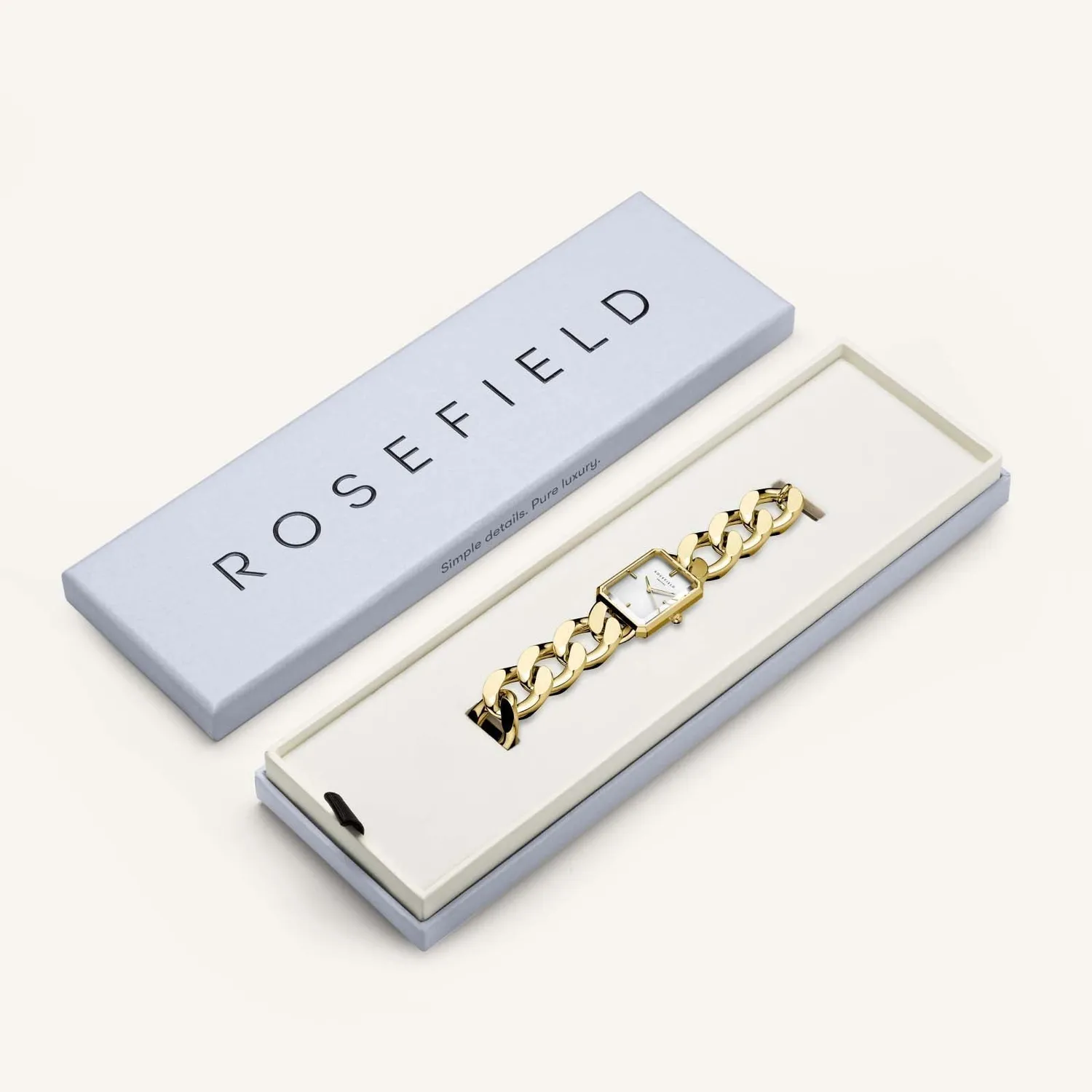 Rosefield Octagon XS Studio Gold gullklokke gullbelagt