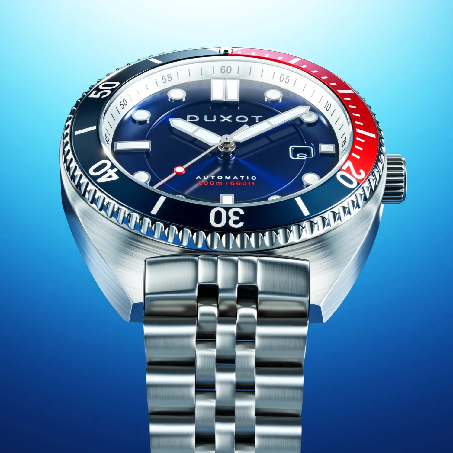 Duxot Tortuga klokke Blue automatisk 200 m