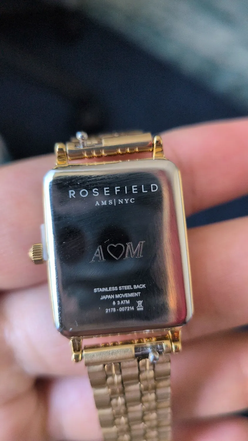 Rosefield Octagon XS klokke gull 24 mm lenke