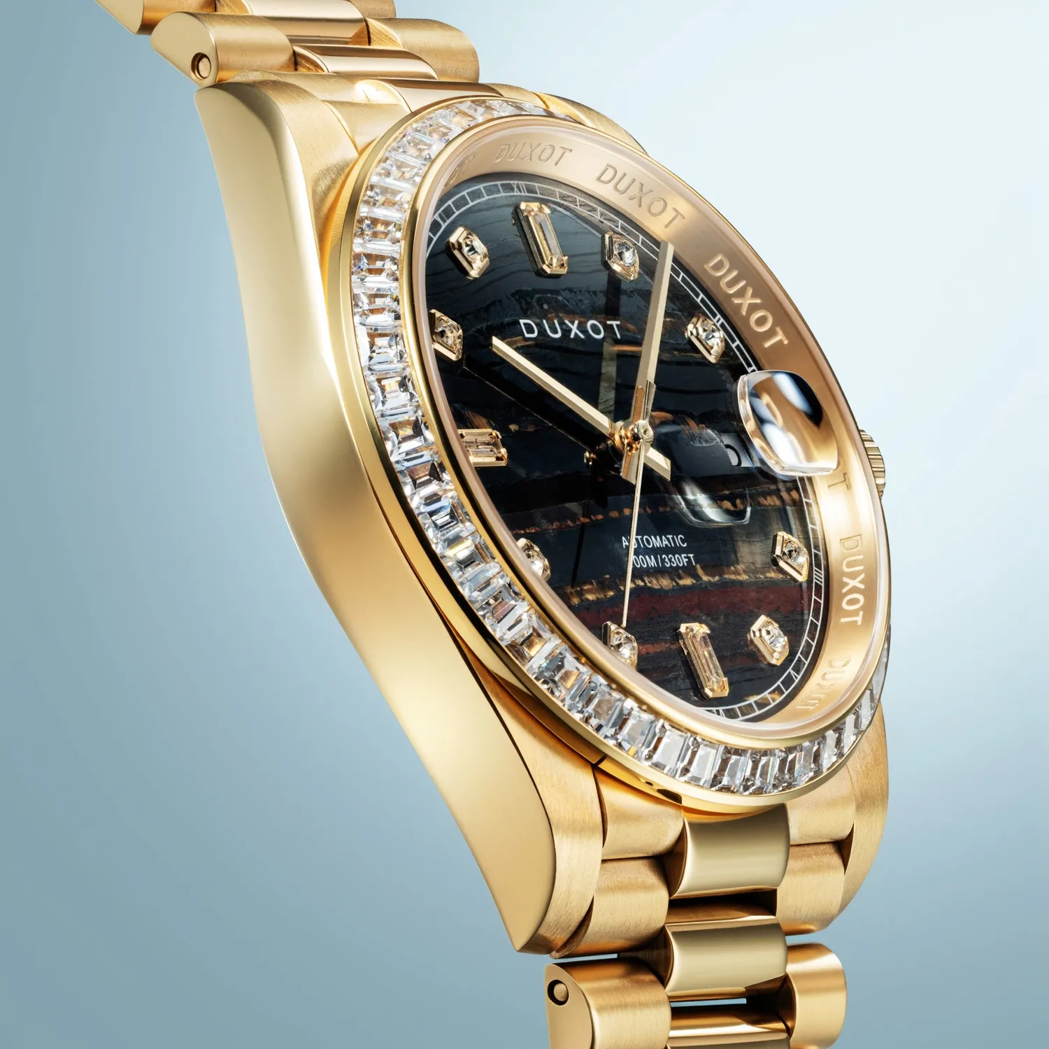 Duxot Serenata Automatic klokke Tiger Eye 40 mm
