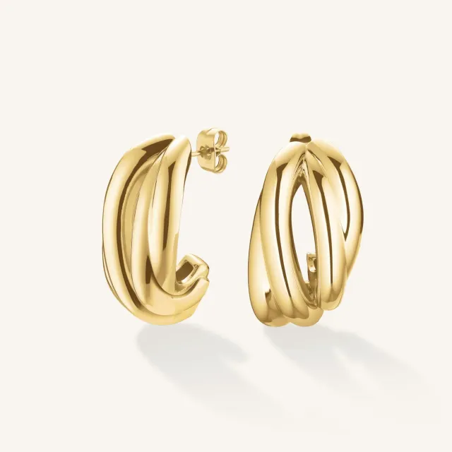 Rosefield Essentials Tangle Earrings øredobber gull og sølv