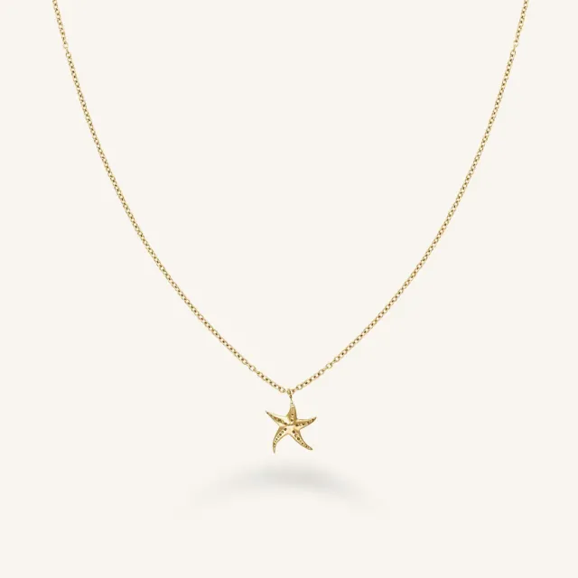 Rosefield Seastar Necklace halskjede gull 58–62 cm