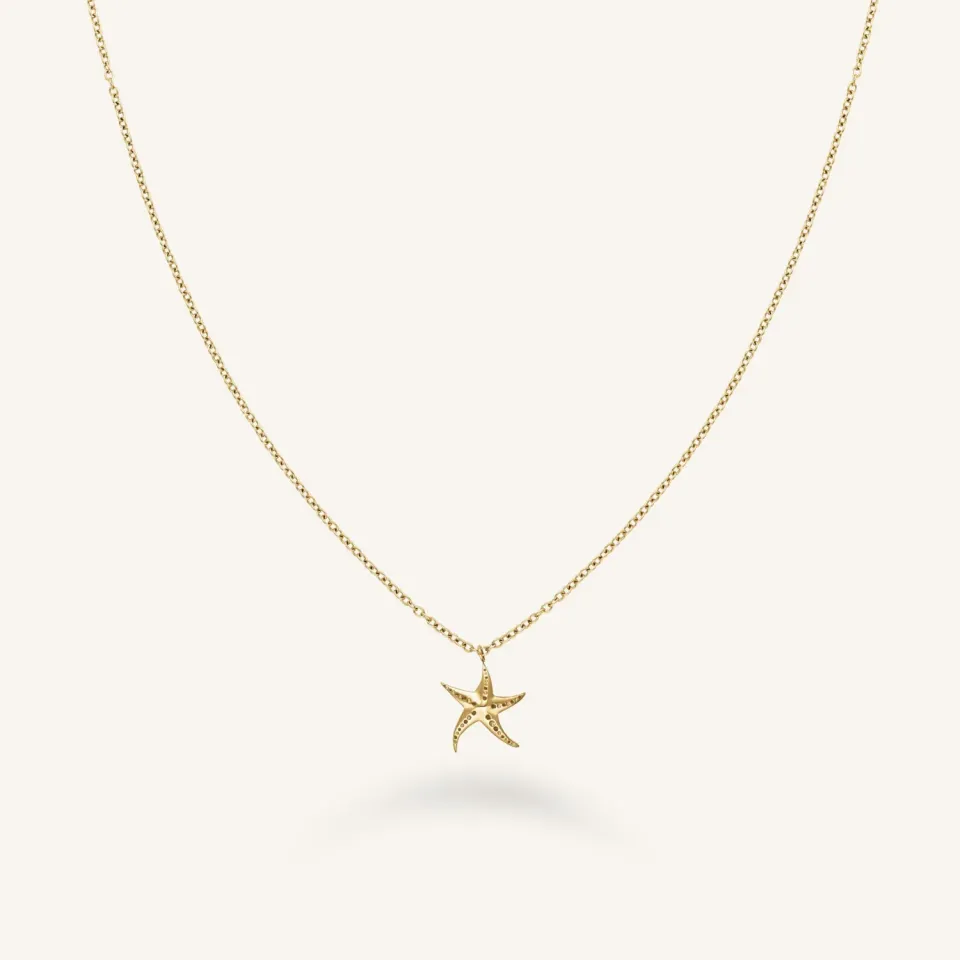 Rosefield Seastar Necklace halskjede gull 58–62 cm