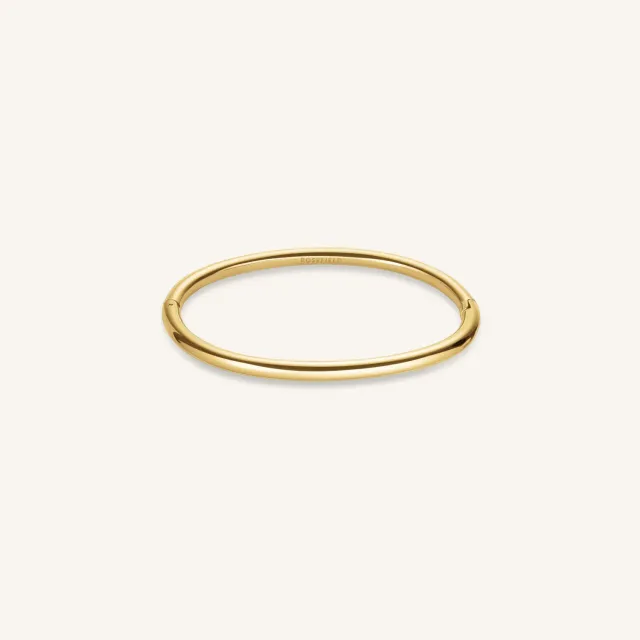 Rosefield Essential Bangle armring gullfarget 5,5 × 6 cm