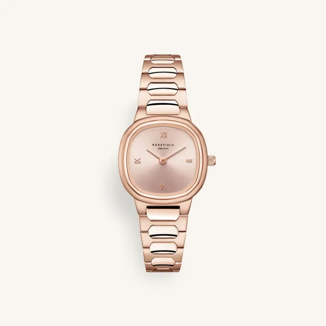Rosefield Gaia XS Rose Gold klokke 25 mm uten gravering