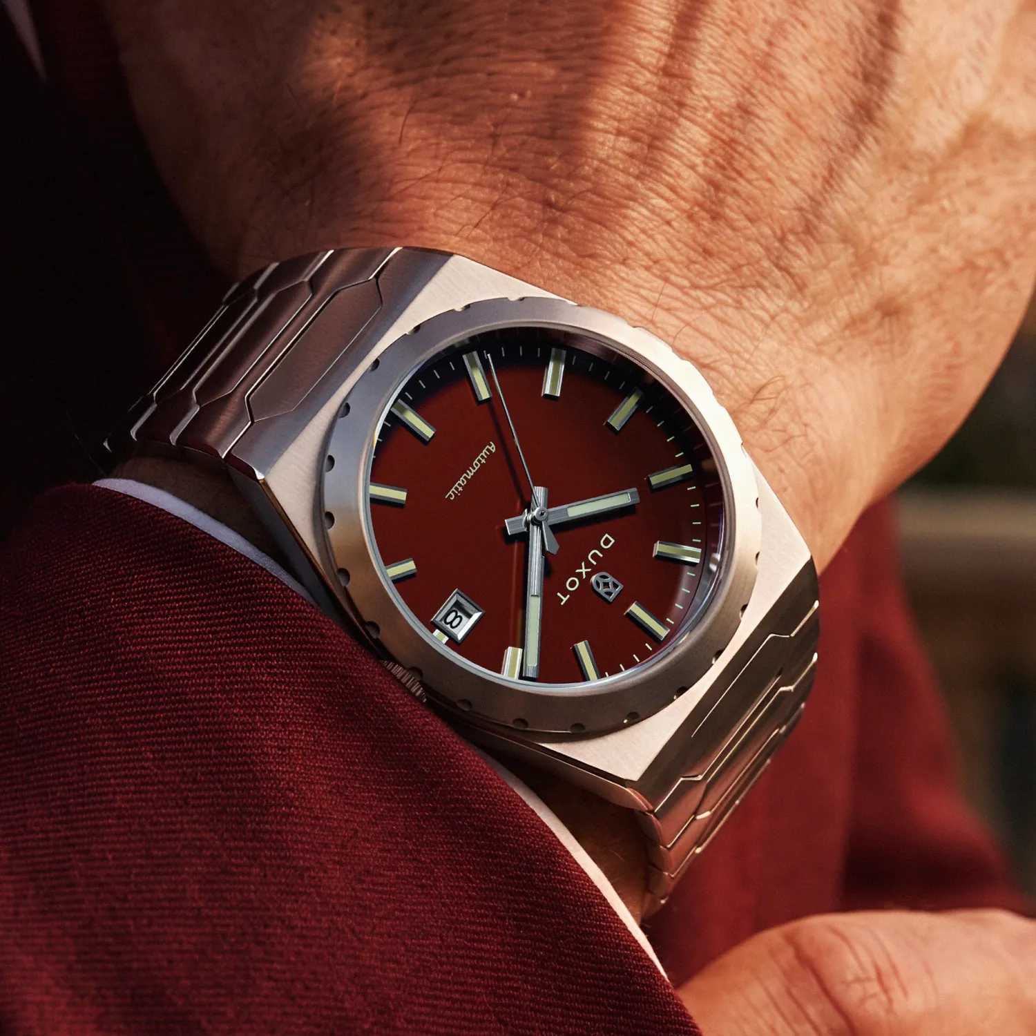 Duxot Taranto Vermilion Dream klokke, 37 mm integrert lenke