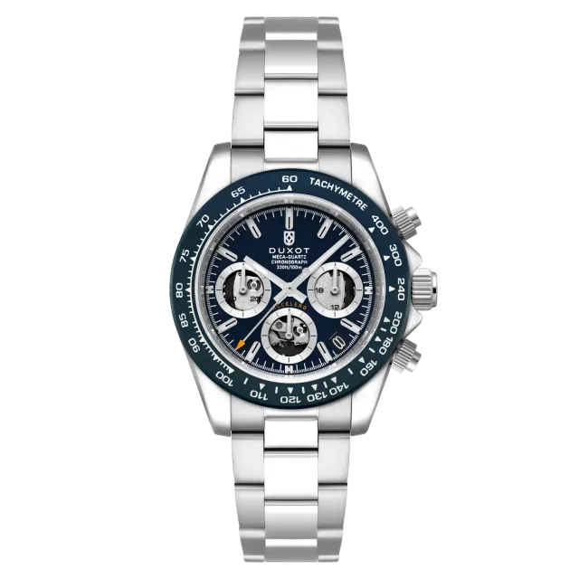 Duxot Accelero Compax Skeleton Edition kronograf Oceanic Blue