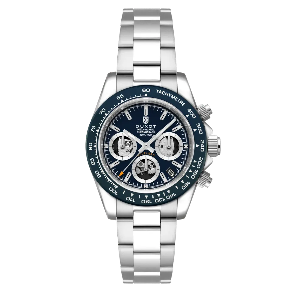 Duxot Accelero Compax Skeleton Edition kronograf Oceanic Blue