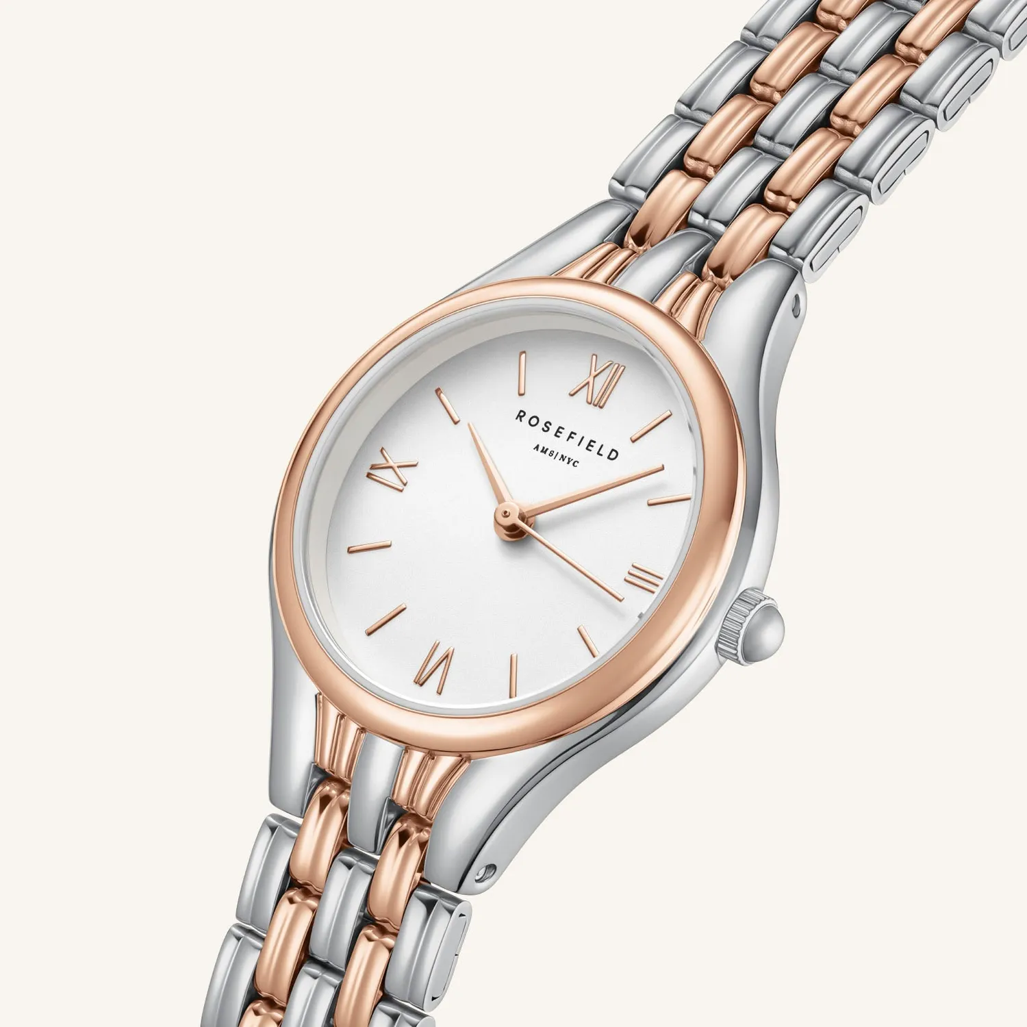 Rosefield Muse Rose Gold klokke 26 × 34,1 mm
