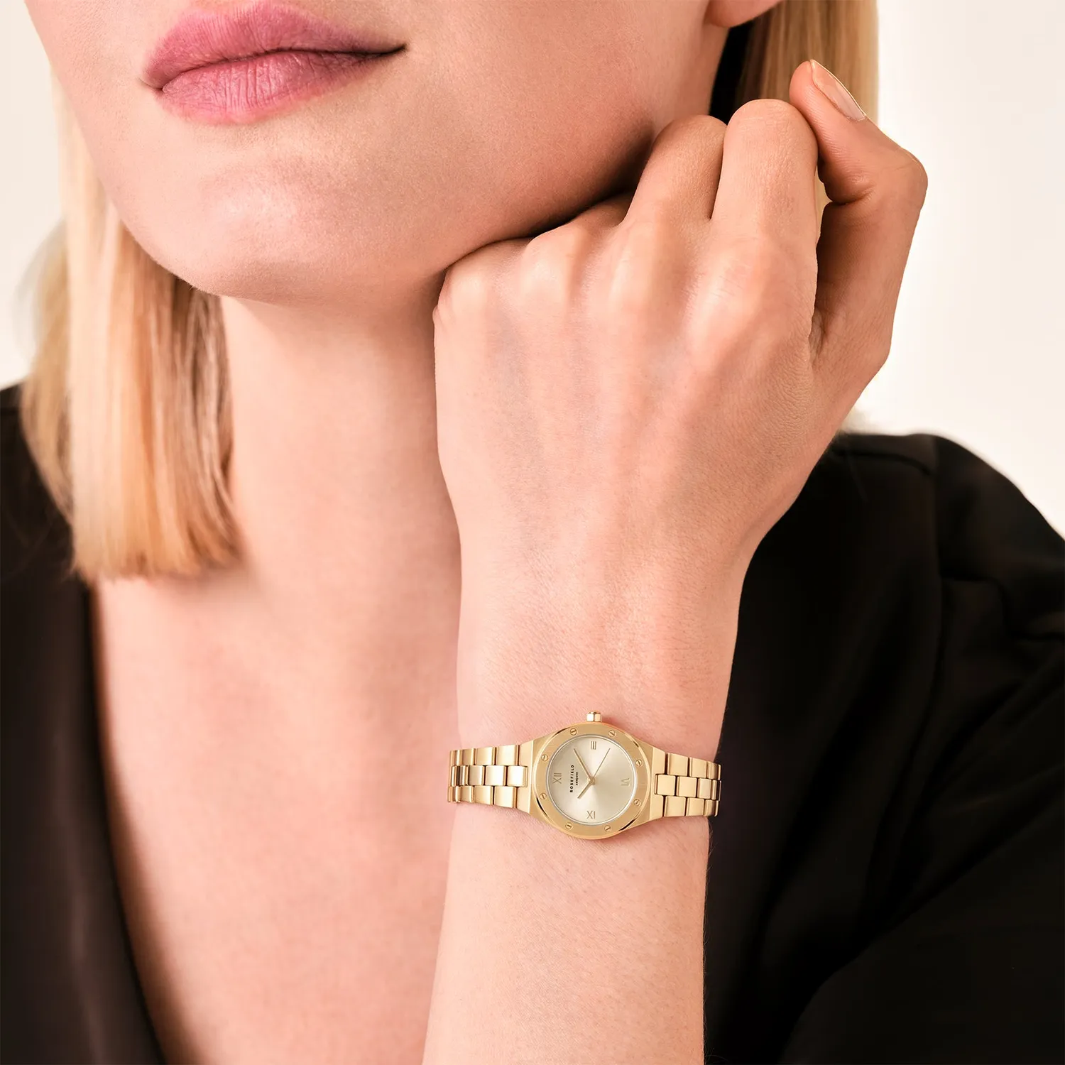 Rosefield Rose XS Gold klokke gull 24 mm