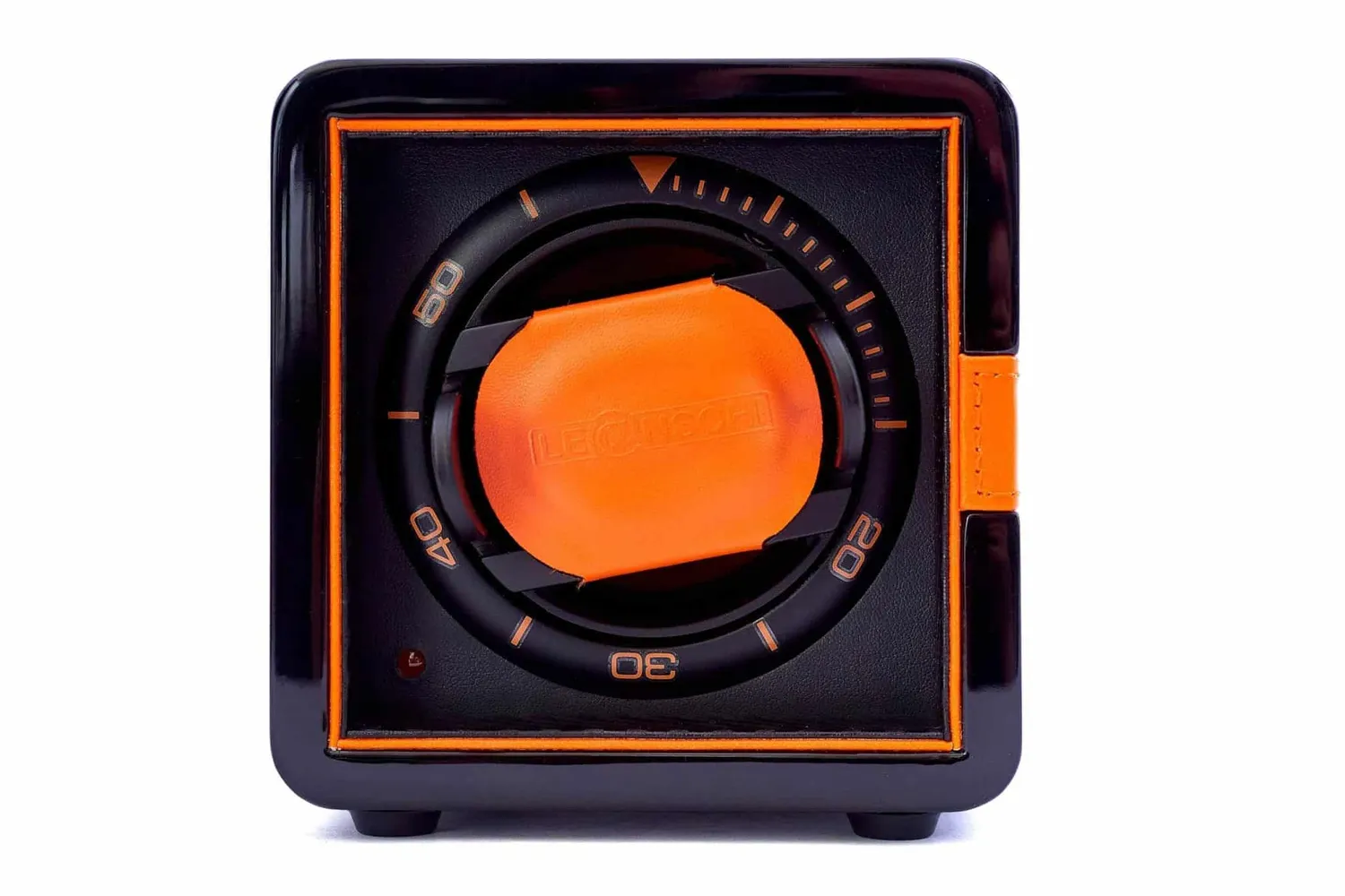 Leanschi WS01 watchwinder for én klokke svart og oransje