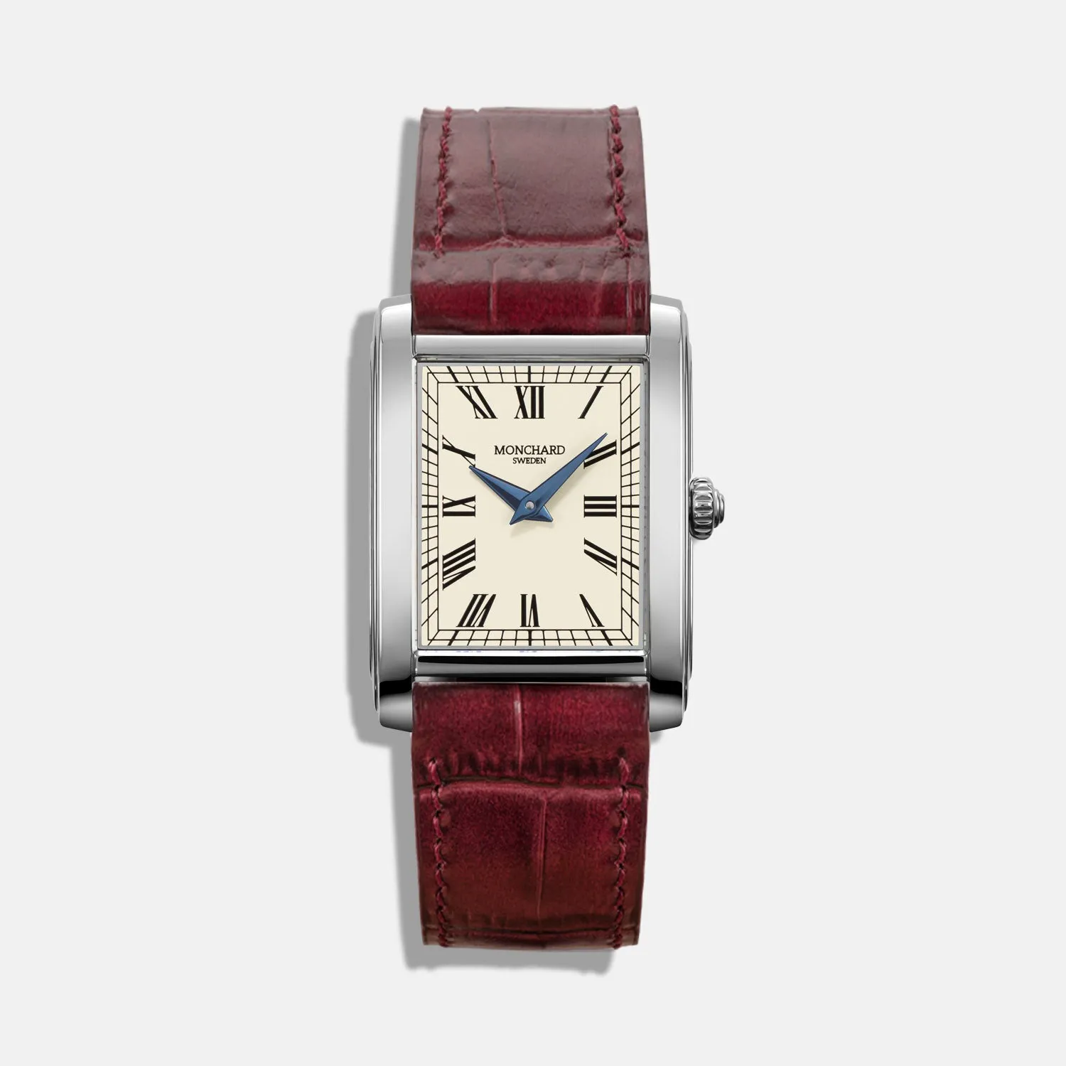 MonChard Vintage White on Strap klokke svart rem 24,9 mm