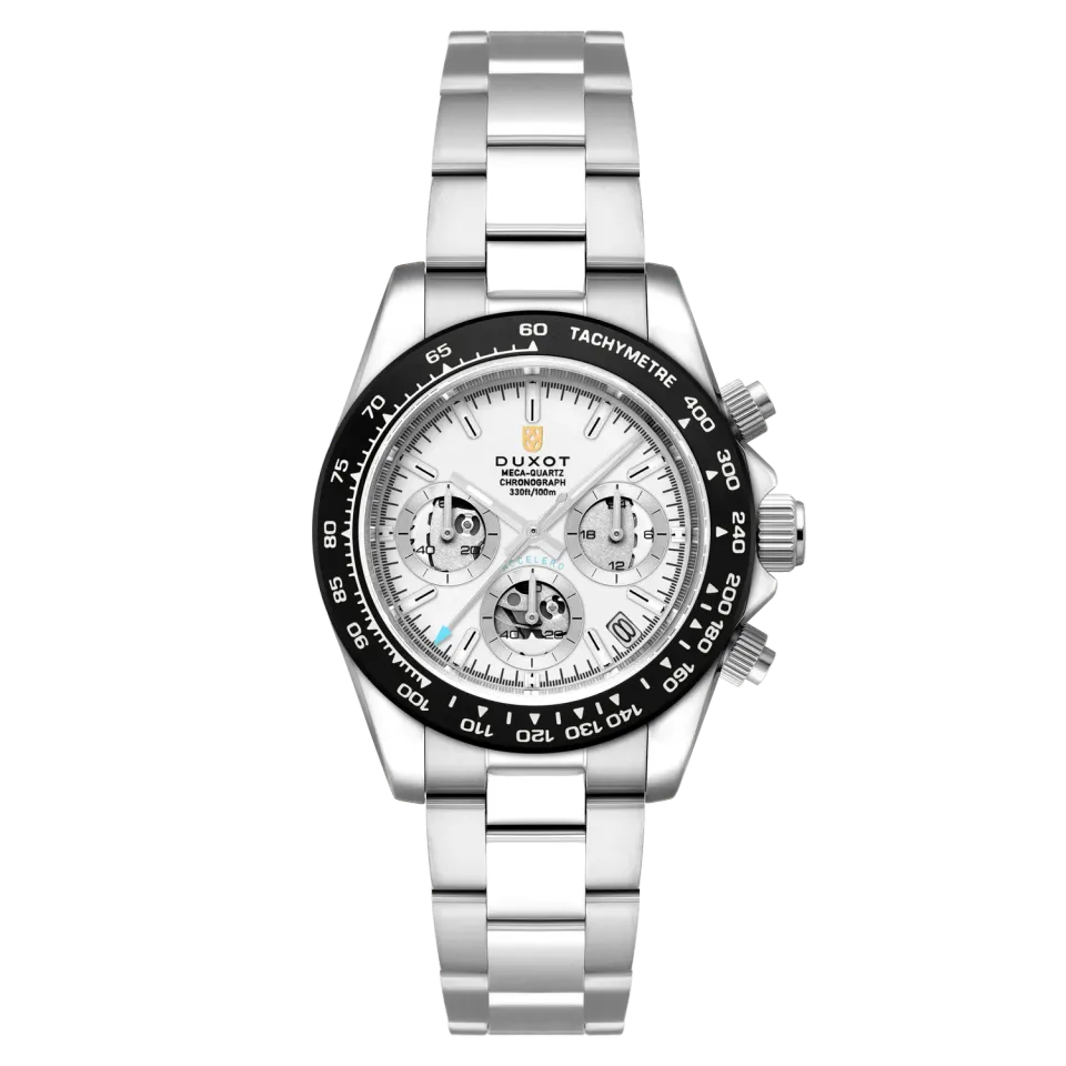Duxot Accelero Compax Skeleton Edition kronografklokke svart