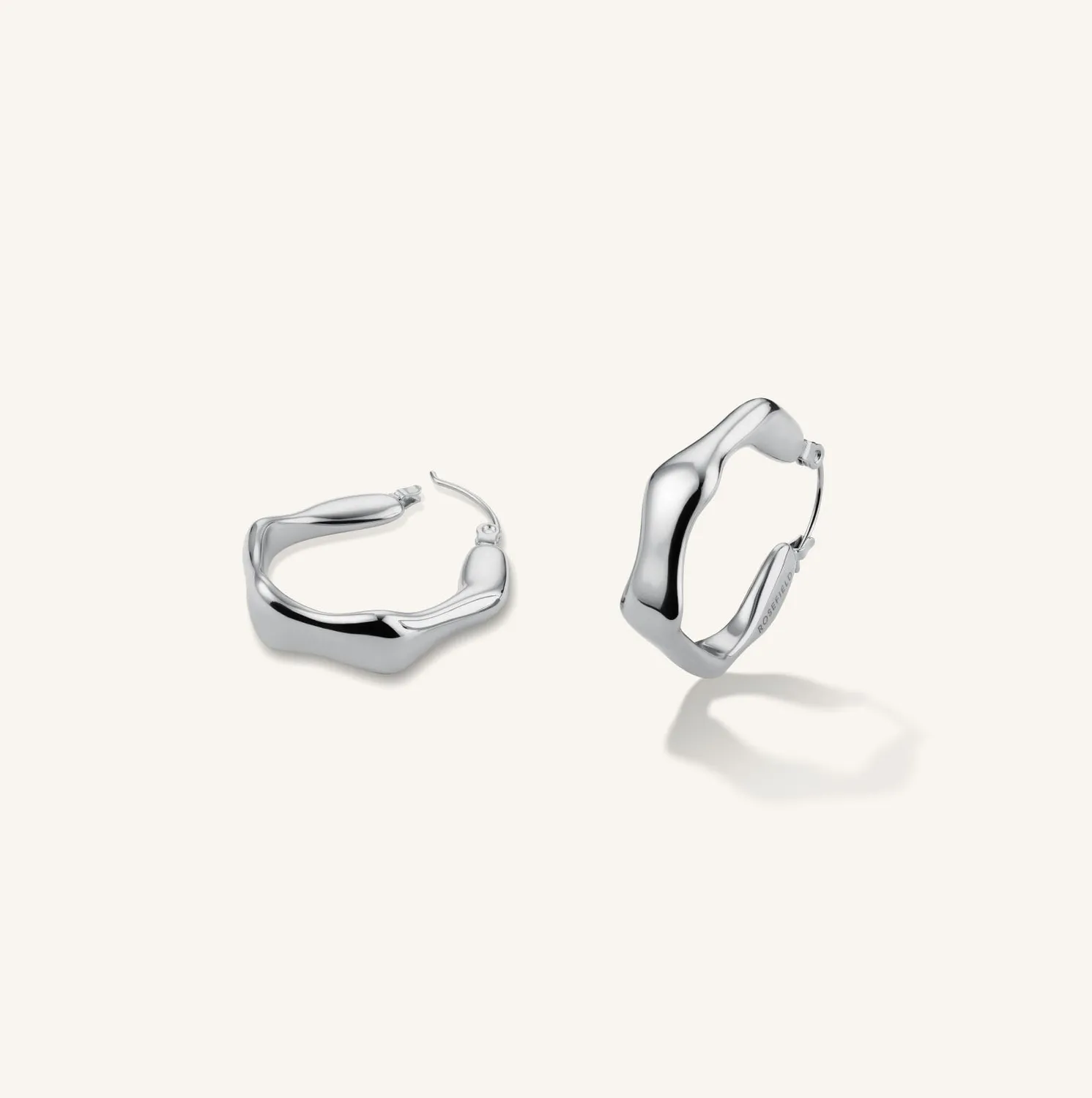 Rosefield Essentials Organic Hoops hoops gull