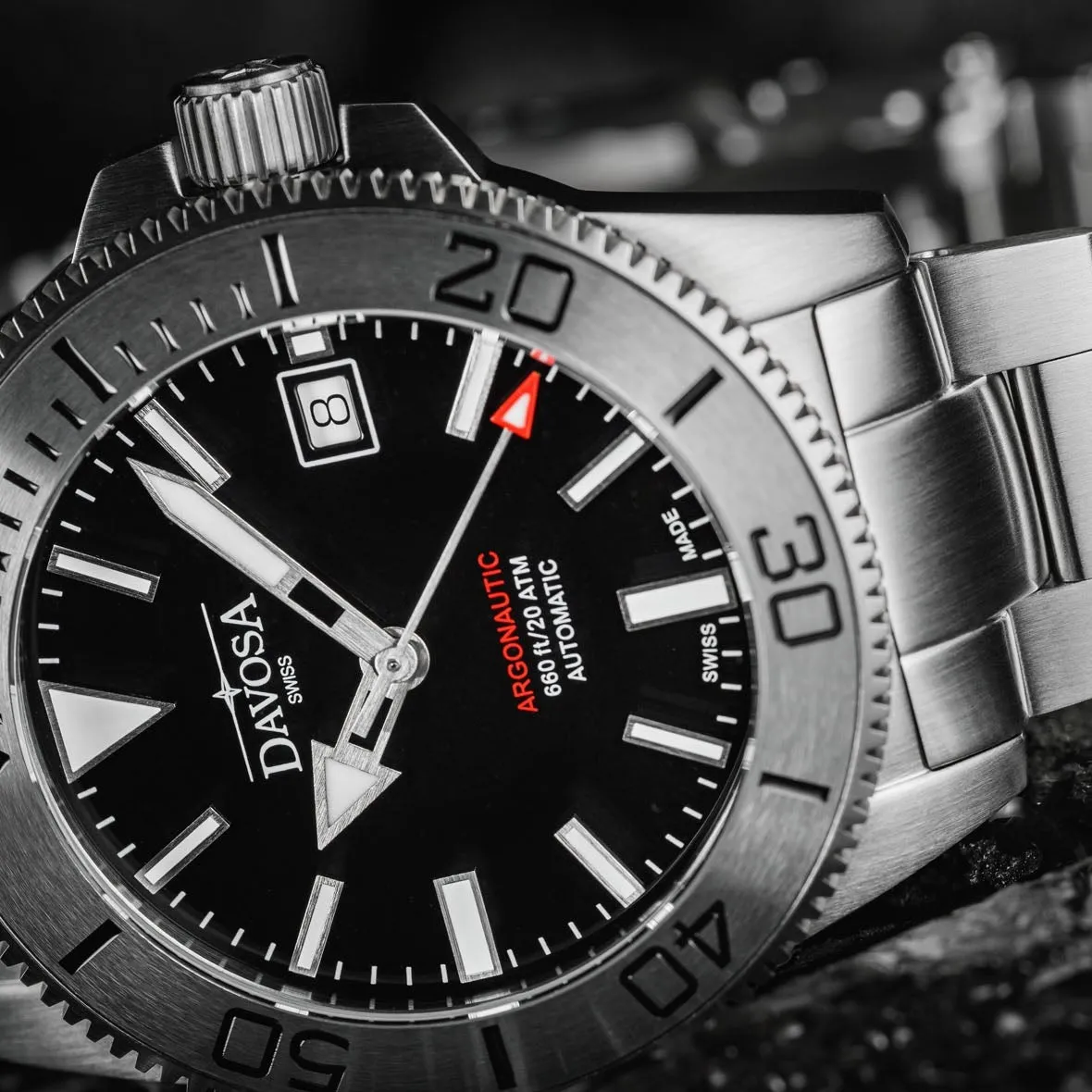 DAVOSA Argonautic 39 BS dykkerklokke 39 mm automatisk