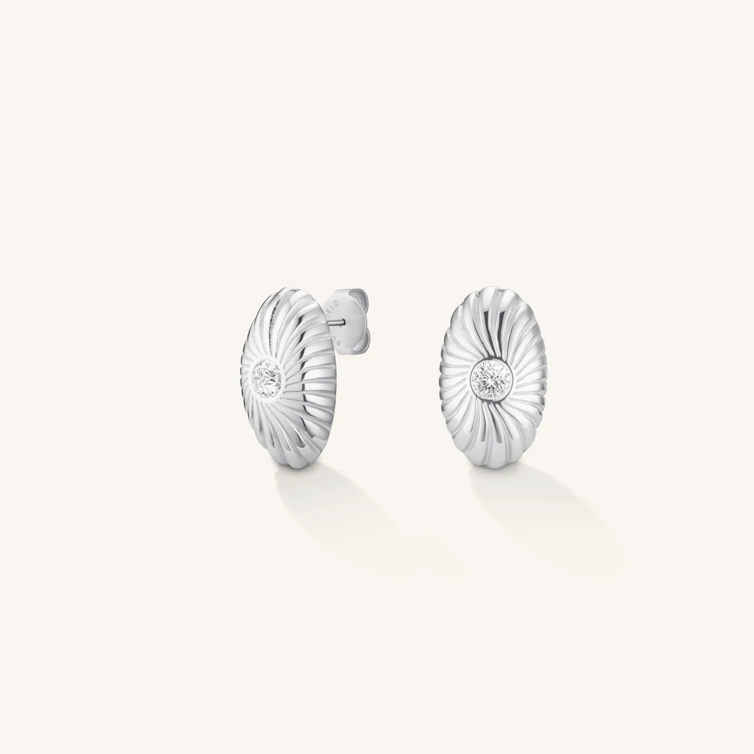 Rosefield Essentials Solitaire Earrings øredobber gull og sølv