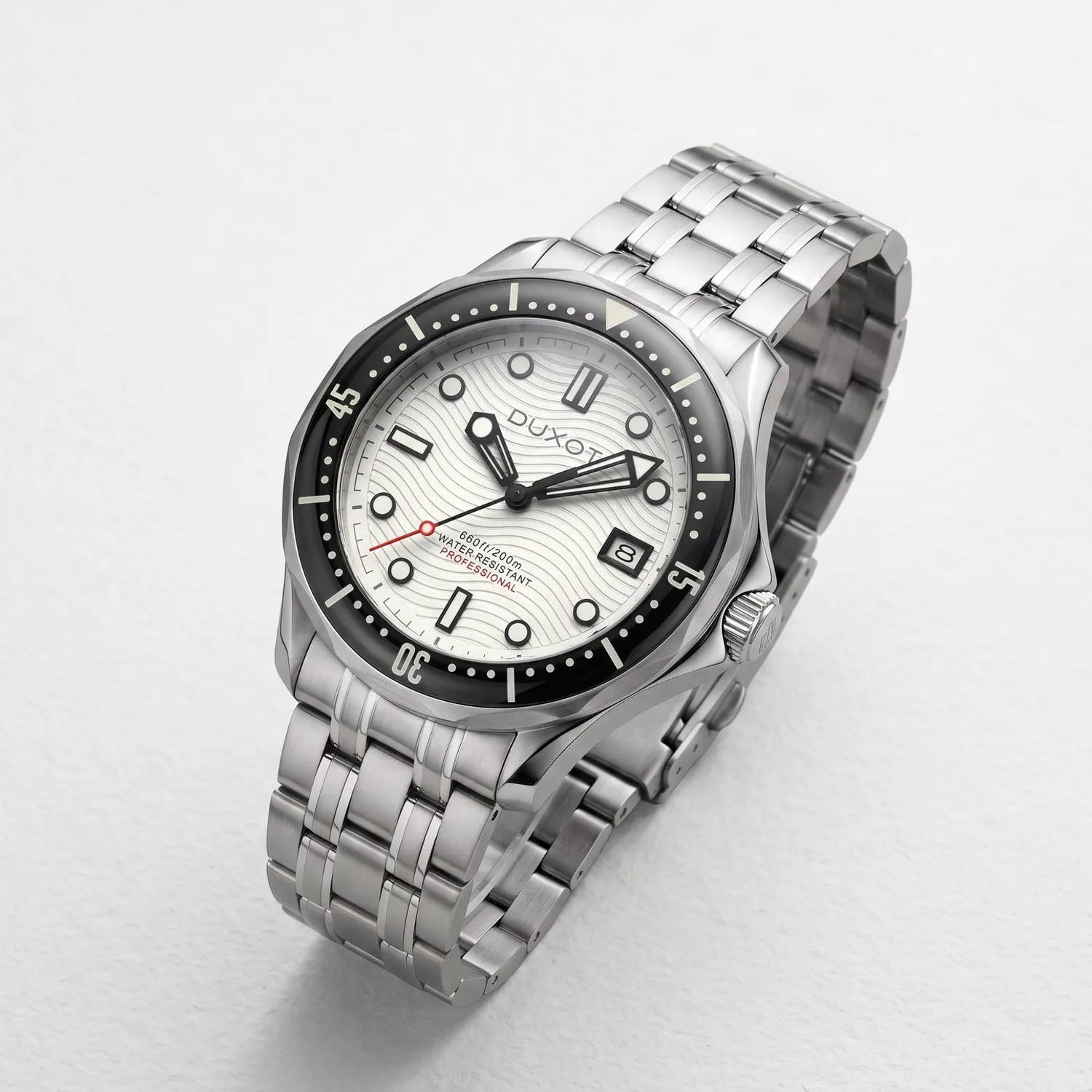 Duxot Henri Diver Automatic klokke Matt Silver automatisk