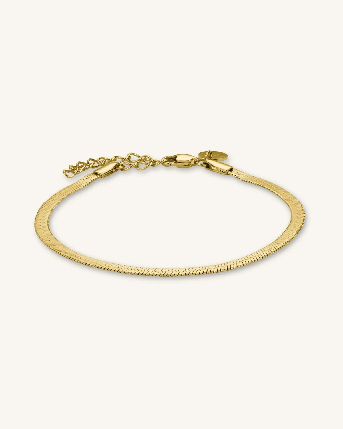 Rosefield Contemporary Snake Bracelet Gold armbånd 16,5–19,5 cm