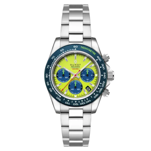 Duxot Accelero Chronograph kronografklokke Mellow Yellow 40 mm