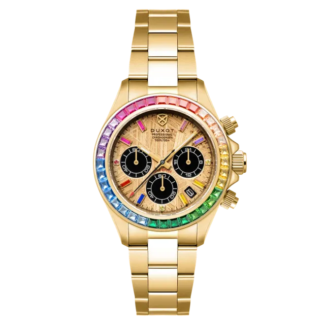 Duxot Accelero Meteorite klokke Gold Meteorite 39 mm