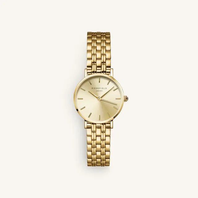 Rosefield Small Edit Champagne klokke 26 mm gull