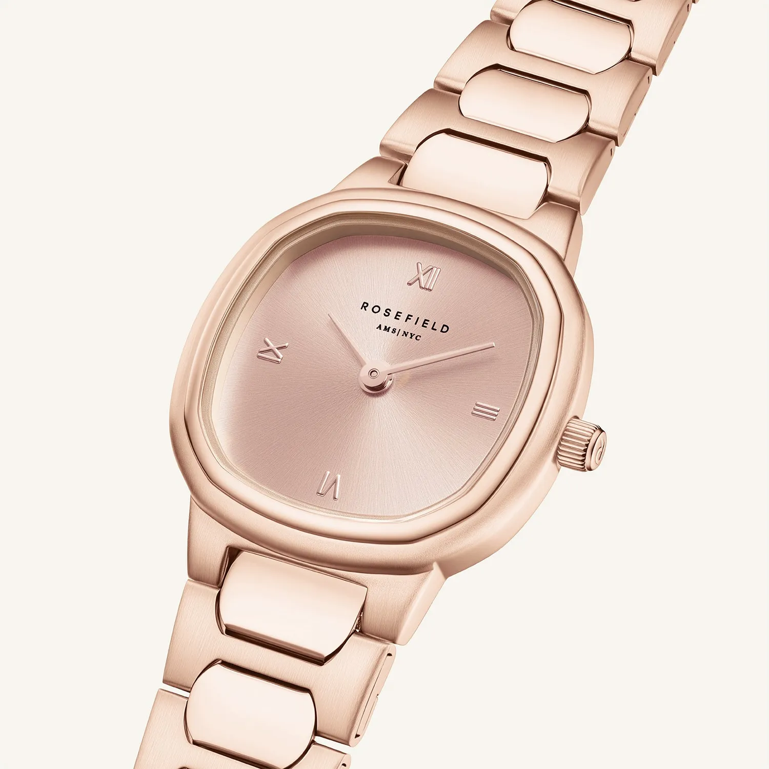 Rosefield Gaia XS Rose Gold klokke 25 mm uten gravering