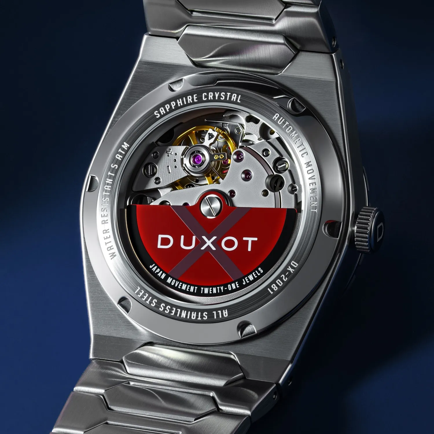 Duxot Taranto klokke Starlit Blue 37 mm integrert lenke
