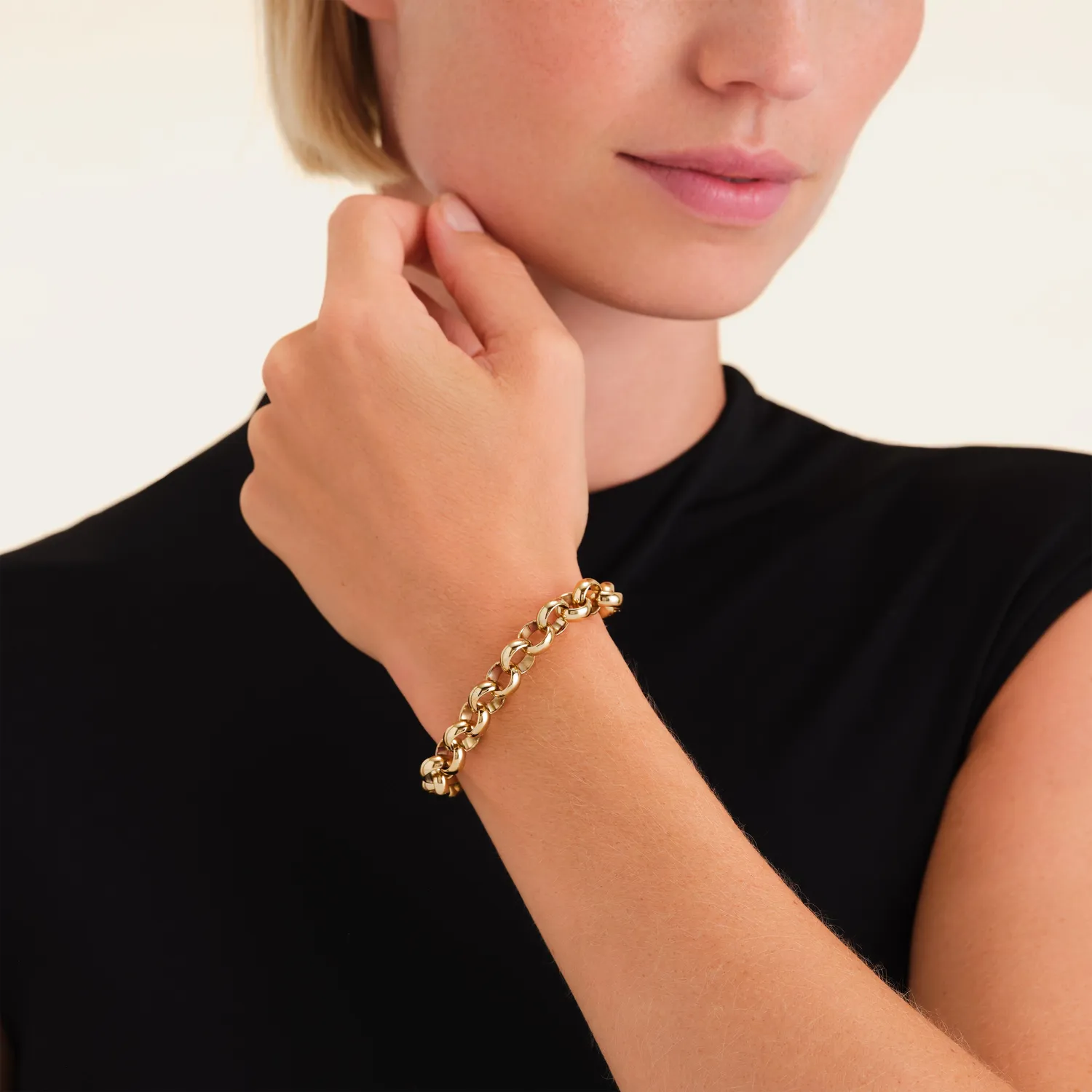 Rosefield Essentials Chunky Bracelet armbånd gull